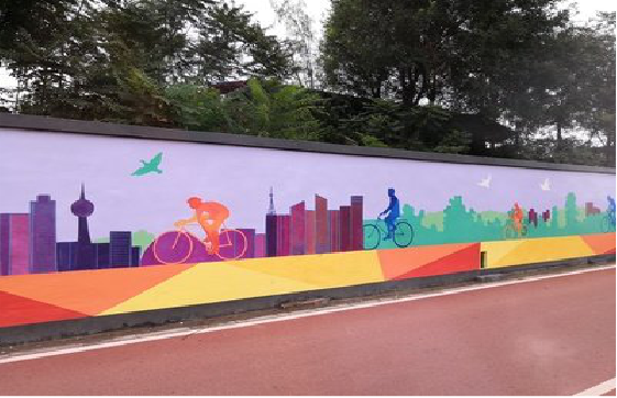 江安墙体彩绘-围墙