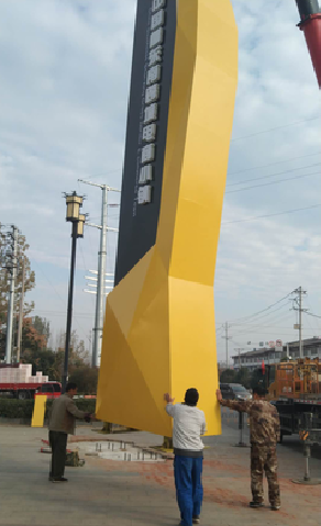 江安标识标牌的安装方法。