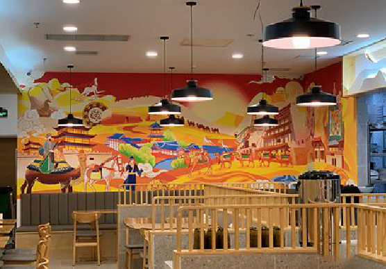 江安商业空间彩绘介绍。