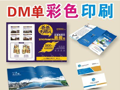 江安单页印刷，色彩搭配简单。