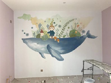 江安手绘墙的特点及优势。