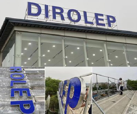 江安楼顶发光字安装的注意事项。